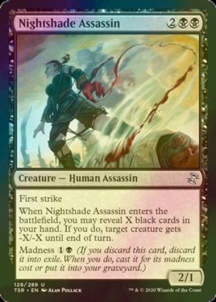 画像1: [FOIL] ベラドンナの暗殺者/Nightshade Assassin 【英語版】 [TSR-黒U] (1)