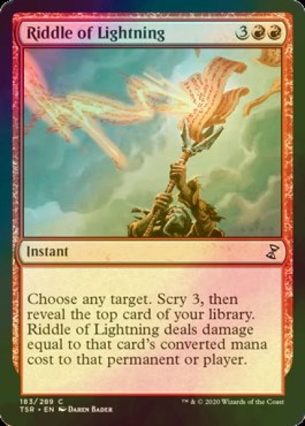 画像1: [FOIL] 稲妻の謎/Riddle of Lightning 【英語版】 [TSR-赤C] (1)