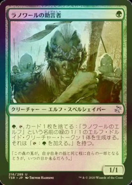 画像1: [FOIL] ラノワールの助言者/Llanowar Mentor 【日本語版】 [TSR-緑U] (1)