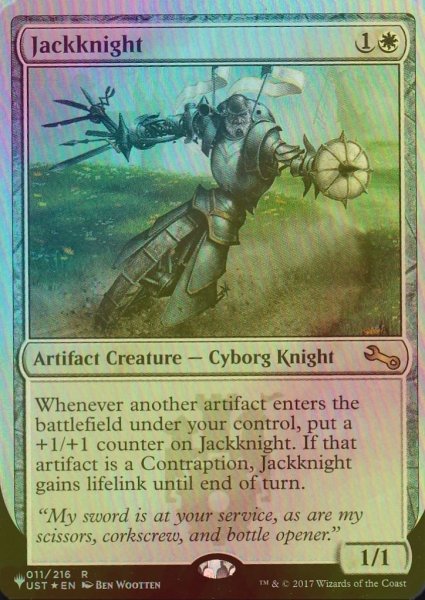 画像1: [FOIL] Jackknight 【英語版】 [UST-白List] (1)