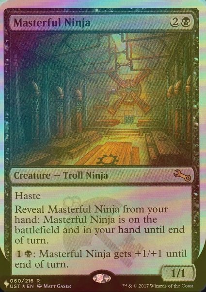 画像1: [FOIL] Masterful Ninja 【英語版】 [UST-黒List] (1)
