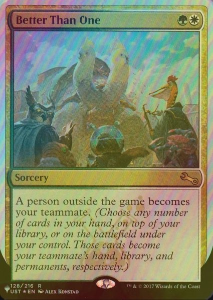 画像1: [FOIL] Better Than One 【英語版】 [UST-金List] (1)