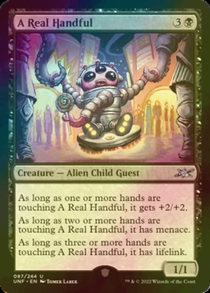 画像1: [FOIL] A Real Handful 【英語版】 [UNF-黒U] (1)