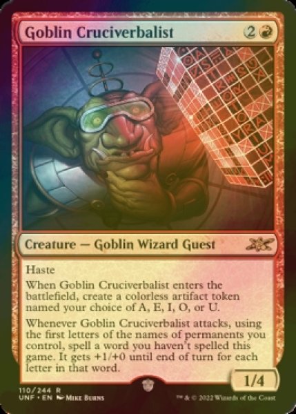画像1: [FOIL] Goblin Cruciverbalist 【英語版】 [UNF-赤R] (1)