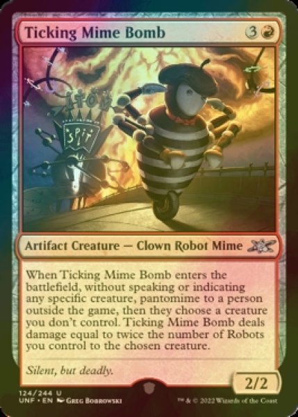 画像1: [FOIL] Ticking Mime Bomb 【英語版】 [UNF-赤U] (1)