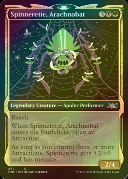 画像1: [FOIL] Spinnerette, Arachnobat (ショーケース版) 【英語版】 [UNF-金U] (1)