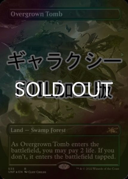 画像1: [FOIL] 草むした墓/Overgrown Tomb (全面アート版、ギャラクシー仕様) 【英語版】 [UNF-土地R] (1)