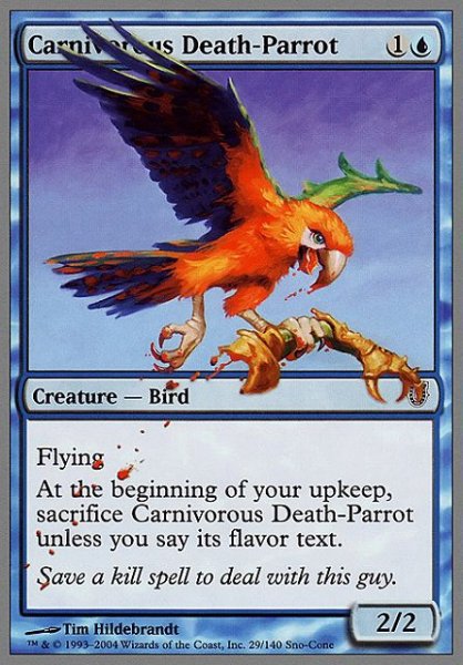画像1: 人食い死神オウム/Carnivorous Death-Parrot 【英語版】 [UNH-青C] (1)