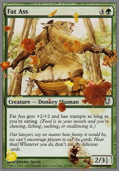 画像1: デブの驢馬尻/Fat Ass 【英語版】 [UNH-緑C] (1)