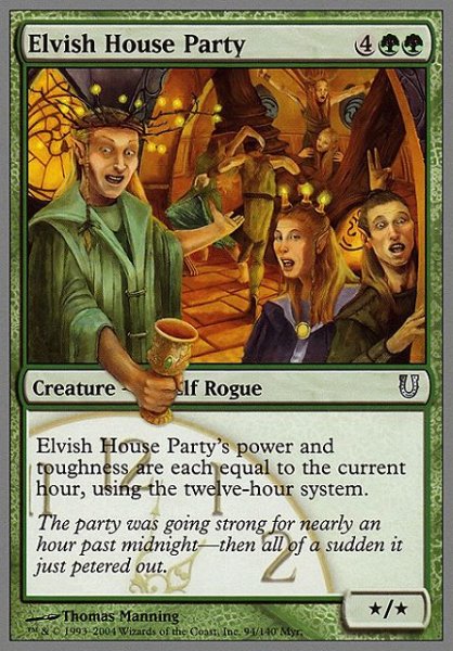 画像1: エルフのハウスパーティー/Elvish House Party 【英語版】 [UNH-緑U] (1)