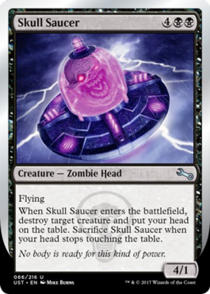 画像1: Skull Saucer 【英語版】 [UST-黒U] (1)