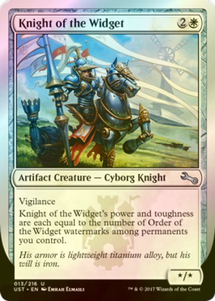 画像1: [FOIL] Knight of the Widget 【英語版】 [UST-白U] (1)