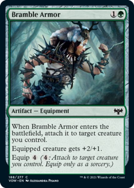 画像1: 棘茨の鎧/Bramble Armor 【英語版】 [VOW-緑C] (1)