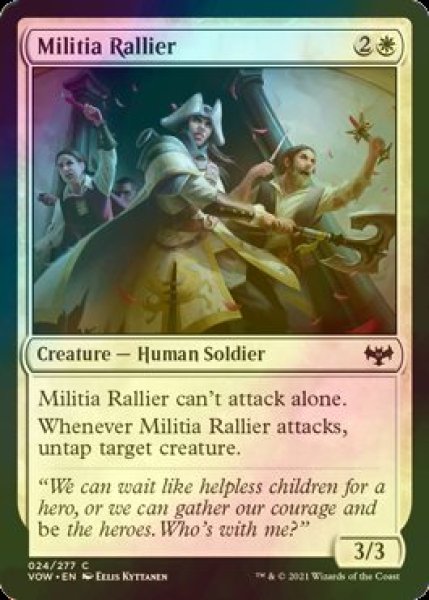 画像1: [FOIL] 民兵の結集者/Militia Rallier 【英語版】 [VOW-白C] (1)