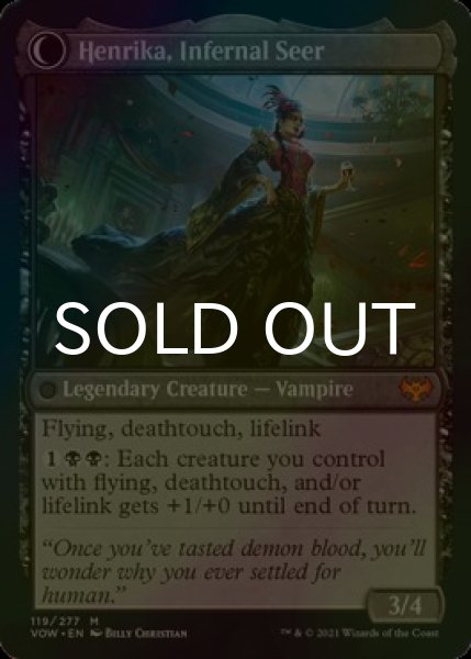 画像2: [FOIL] ヘンリカ・ダムナティ/Henrika Domnathi ● (日本産ブースター版) 【英語版】 [VOW-黒MR] (2)