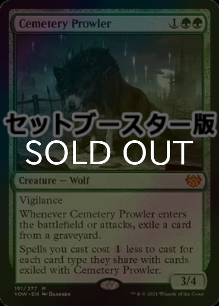 画像1: [FOIL] 墓所のうろつくもの/Cemetery Prowler ● (日本産ブースター版) 【英語版】 [VOW-緑MR] (1)