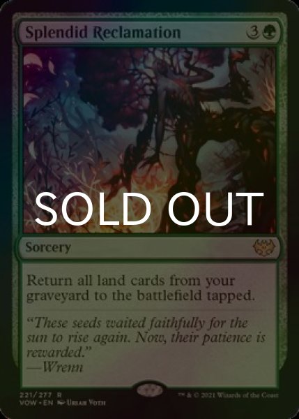 画像1: [FOIL] 見事な再生/Splendid Reclamation 【英語版】 [VOW-緑R] (1)