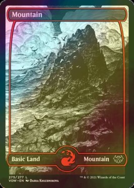 画像1: [FOIL] 山/Mountain No.275 (海外産ブースター版) 【英語版】 [VOW-土地C] (1)