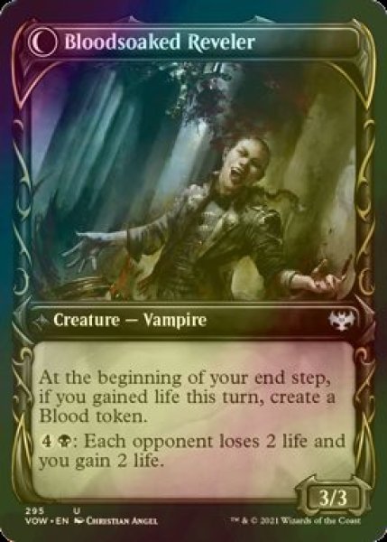 画像2: [FOIL] 眠れぬ求血者/Restless Bloodseeker (ショーケース版) 【英語版】 [VOW-黒U] (2)