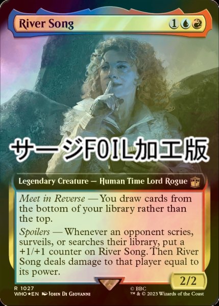 画像1: [FOIL] リヴァー・ソング/River Song No.1027 (拡張アート版・サージ仕様) 【英語版】 [WHO-金R] (1)