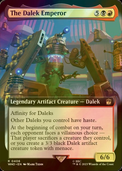 画像1: [FOIL] 皇帝ダーレク/The Dalek Emperor No.406 (拡張アート版) 【英語版】 [WHO-金R] (1)