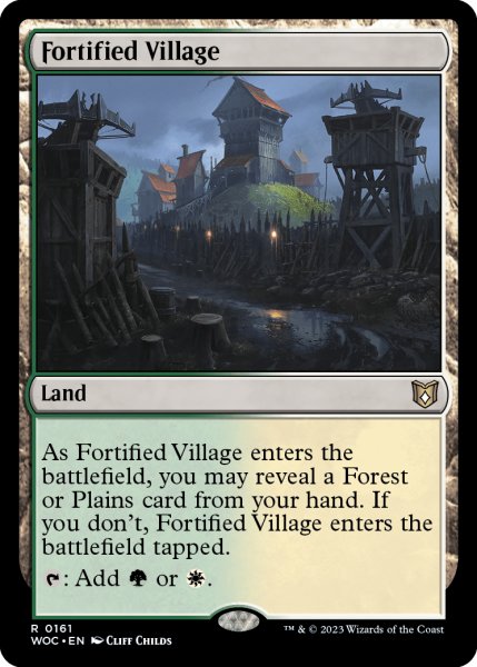 画像1: 要塞化した村/Fortified Village 【英語版】 [WOC-土地R] (1)