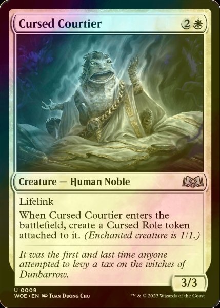 画像1: [FOIL] 呪われし廷臣/Cursed Courtier 【英語版】 [WOE-白U] (1)