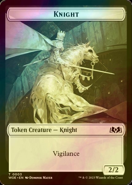 画像1: [FOIL] 騎士/KNIGHT 【英語版】 [WOE-トークン] (1)