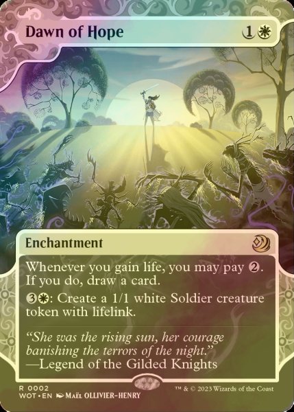 画像1: [FOIL] 希望の夜明け/Dawn of Hope (ショーケース版) 【英語版】 [WOT-白R] (1)