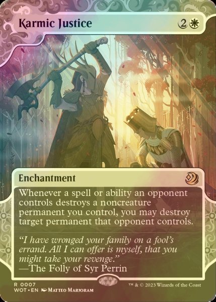 画像1: [FOIL] 霊体の正義/Karmic Justice (ショーケース版) 【英語版】 [WOT-白R] (1)
