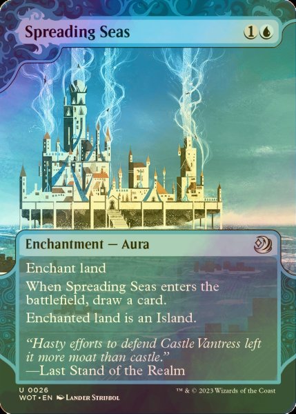 画像1: [FOIL] 広がりゆく海/Spreading Seas 【英語版】 [WOT-青U] (1)