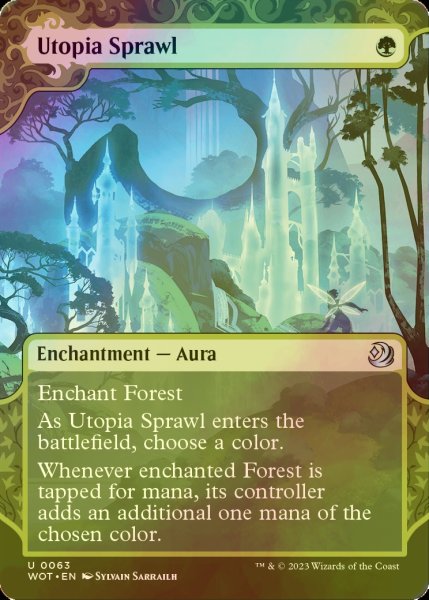 画像1: [FOIL] 楽園の拡散/Utopia Sprawl 【英語版】 [WOT-緑U] (1)