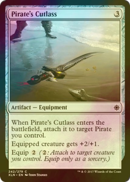 画像1: [FOIL] 海賊のカットラス/Pirate's Cutlass 【英語版】 [XLN-灰C] (1)