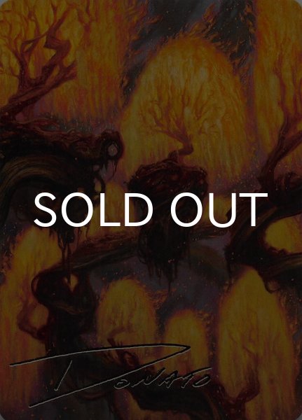 燃え柳の木立ち/Grove of the Burnwillows No.034 (箔押し版) 【日本語