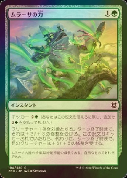 画像1: [FOIL] ムラーサの力/Might of Murasa 【日本語版】 [ZNR-緑C] (1)