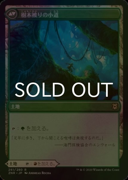 画像2: [FOIL] 岩山被りの小道/Cragcrown Pathway 【日本語版】 [ZNR-土地R] (2)
