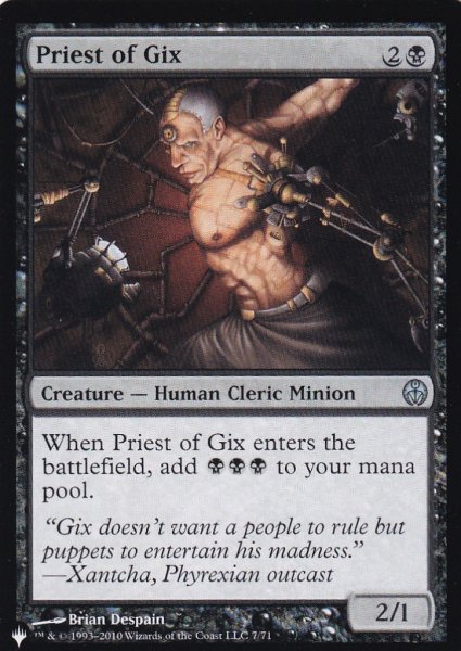 画像1: ギックスの僧侶/Priest of Gix 【英語版】 [DDE-黒List] (1)
