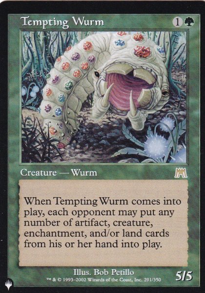 画像1: 誘うワーム/Tempting Wurm 【英語版】 [ONS-緑List] (1)