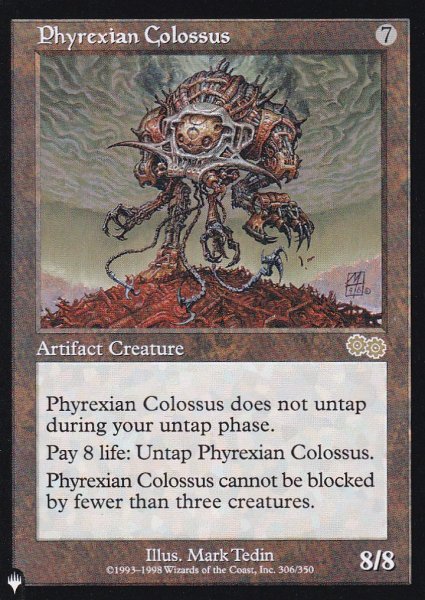 画像1: ファイレクシアの巨像/Phyrexian Colossus 【英語版】 [USG-灰List] (1)