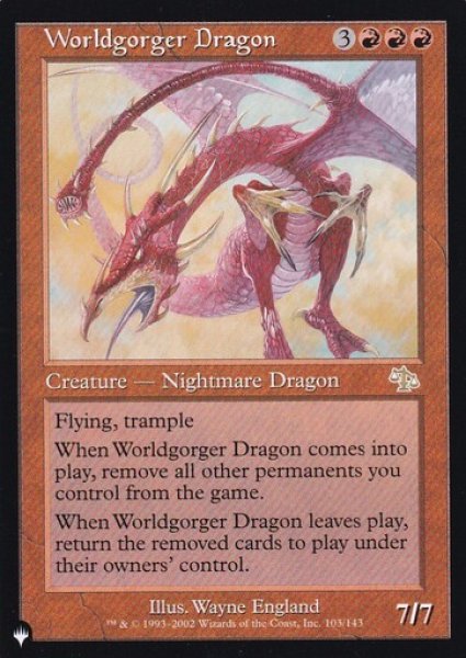 画像1: 世界喰らいのドラゴン/Worldgorger Dragon 【英語版】 [JUD-赤List] (1)