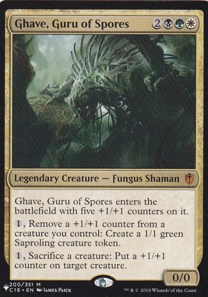 画像1: 胞子の教祖、ゲイヴ/Ghave, Guru of Spores 【英語版】 [C16-金List] (1)