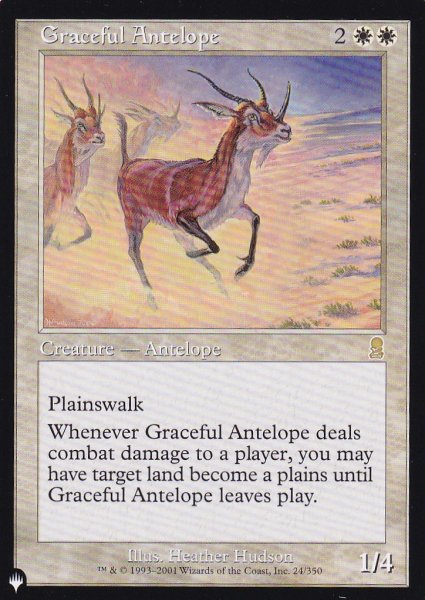 画像1: 優雅なアンテロープ/Graceful Antelope 【英語版】 [ODY-白List] (1)