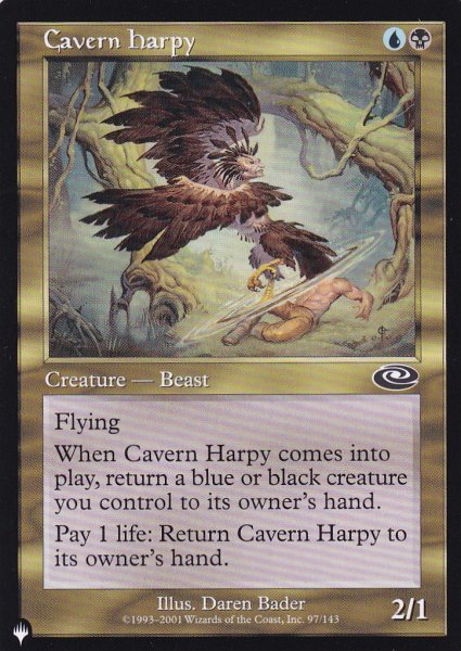 画像1: 洞窟のハーピー/Cavern Harpy 【英語版】 [PLS-金List] (1)