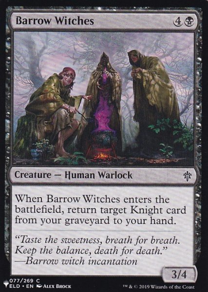 画像1: 墳丘の魔女/Barrow Witches 【英語版】 [ELD-黒List] (1)