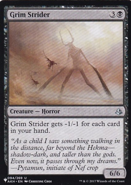 画像1: 不気味な徘徊者/Grim Strider 【英語版】 [AKH-黒List] (1)