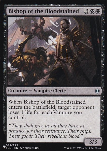 画像1: 血潮隊の司教/Bishop of the Bloodstained 【英語版】 [XLN-黒List] (1)