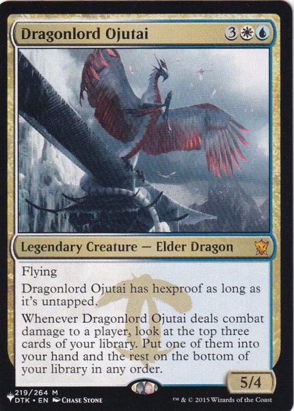 画像1: 龍王オジュタイ/Dragonlord Ojutai 【英語版】 [DTK-金List] (1)
