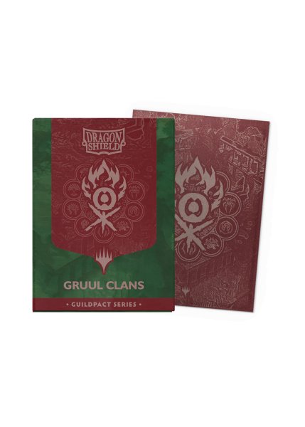 画像1: 【ドラゴンシールド】 カードスリーブ Guildpact Series 『グルール一族/Gruul Clans』 (1)