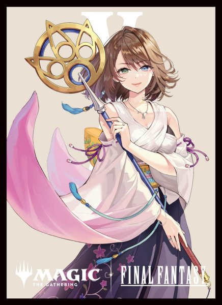 画像1: 【エンスカイ】 カードスリーブ FINAL FANTASY 『「キャラクター」ボーダーレス版 大召喚士、ユウナ』 (1)