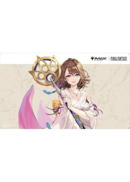 画像1: 【エンスカイ】 プレイマット FINAL FANTASY 『「キャラクター」ボーダーレス版 大召喚士、ユウナ』 (1)